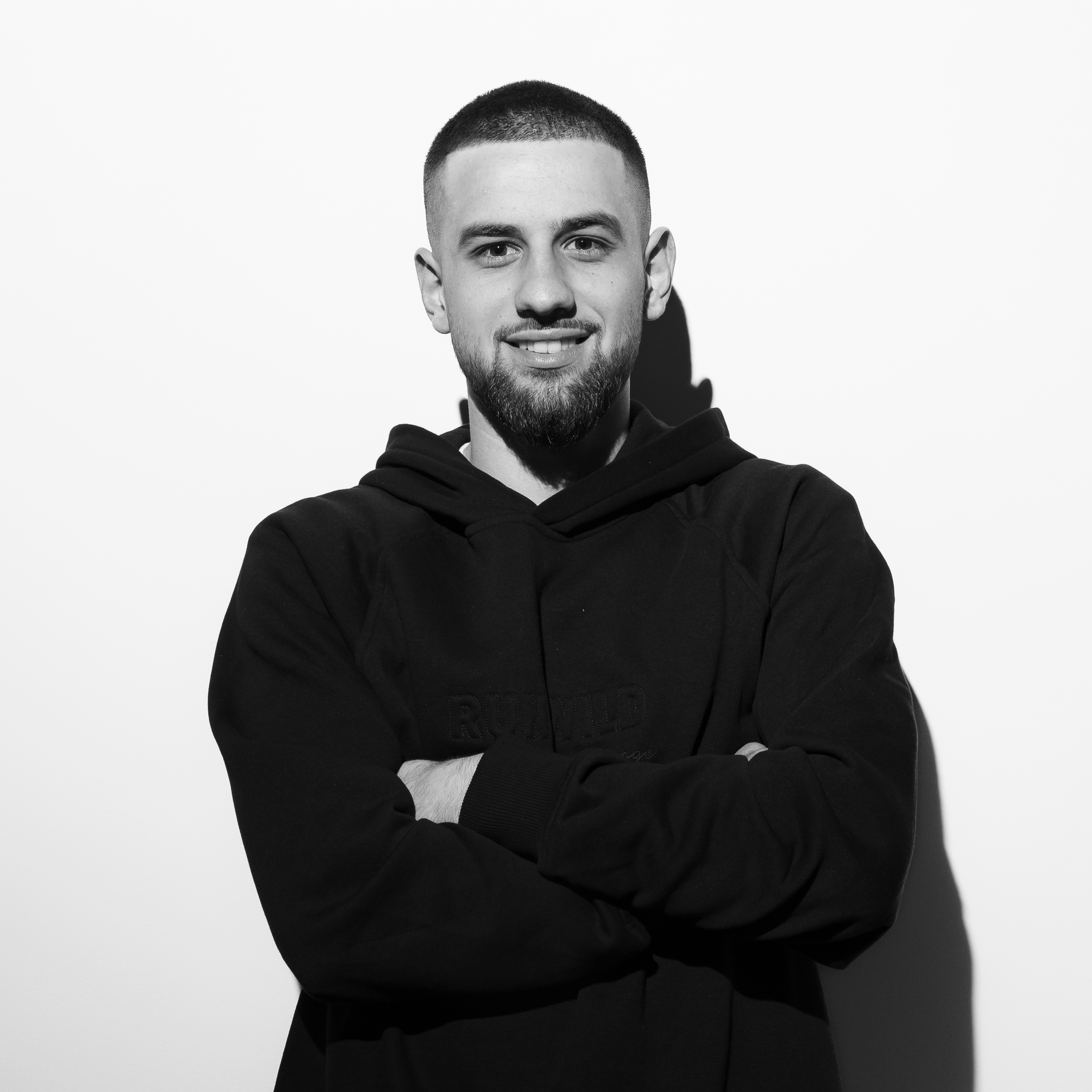 Portrait of barber Adam at Barber shop Don in Prague